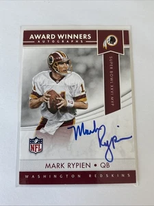 2017 PANINI AWARD WINNERS MARK RIPKEN AUTO WASHINGTON REDSKINS (ON CARD AUTO) - Picture 1 of 2