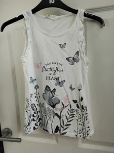 H M Girls T Shirt Aged 9-10yrs - Picture 1 of 3
