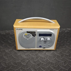 Pure Sonus-1XT DAB Radio AM/FM Portable Wooden Finish No Power Cable - Picture 1 of 10