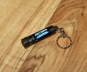 Metroid Prime 3 Corruption small Promo LED Flashlight Keychain Nintendo Wii 