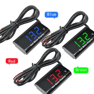 Voltímetro LED digital 0,56" DC3-18V IPX6 impermeable voltímetro para automóvil de motocicleta - Imagen 1 de 34