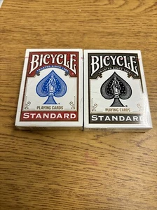 Bicycle Standard Poker Spielkarten Rot/Blau 2 Decks Neu Sealed - Bild 1 von 2