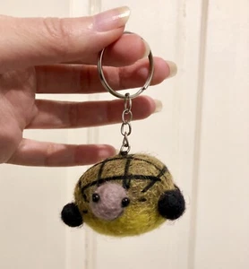 Turtle Felt Key Ring - Handmade in Nepal - Picture 1 of 3