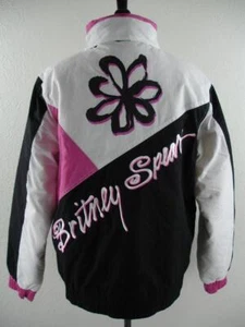 Women's M The Hundreds x Britney Spears Puffer Jacket Pink Black White Insulated - Picture 1 of 24