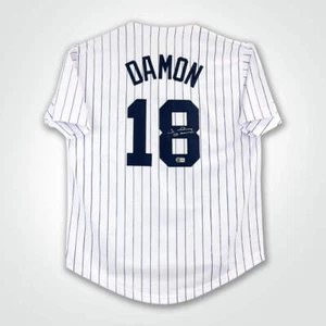 Maglia da baseball bianca firmata Johnny Damon stile professionale - Foto 1 di 3
