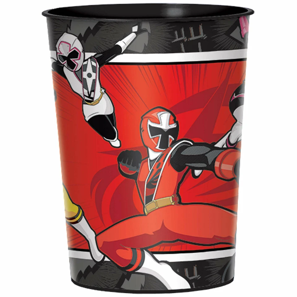 Power Rangers Ninja suministros de fiesta de acero 16 oz. Lote de 2 tazas de fiesta de plástico (B) Foto 1 de 1