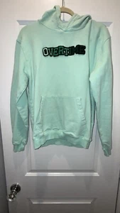 Overtime Baby Blue Green Varsity Letter Hoodie Kids Youth Size YXL - Picture 1 of 4