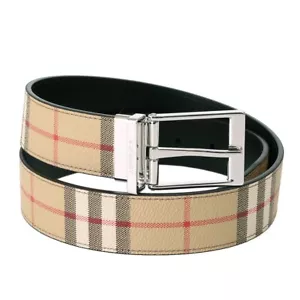 Burberry Belt Men MB LOUIS35 RVS DFC Lewis 35MM Reversible 806985 Archive Beige - Picture 1 of 11