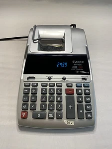 Canon Desktop Printing Calculator 12-Digit 2 Color Clock & Calendar. Works Great - Picture 1 of 7