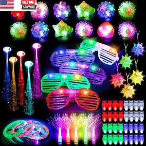 83Pcs Led Light up Toys Party Favors Glow in the Dark Party Supplies for Kid/Adu - Picture 1 of 7