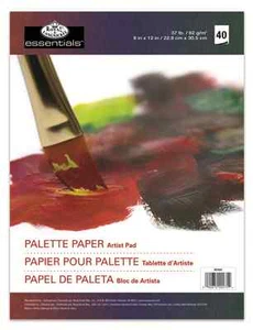 PALETTE PAPER PAD 40 PAGE COATED TEAR OFF ARTIST PAINT MIXING OIL ACRYLIC RD350 - Picture 1 of 1