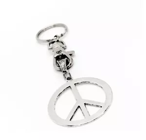 Großes Friedenssymbol Anhänger Schlüsselanhänger, Tochter Geschenk, Frau Geschenk, Hippie Geschenk, Peacem - Bild 1 von 1