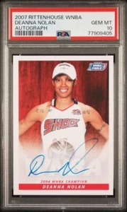 2007 Rittenhouse WNBA Autograph Deanna Nolan PSA 10 Georgia Bulldogs - Picture 1 of 2