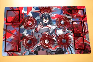 N.1221# Tappetino da gioco personalizzato Cardfight Vanguard TCG PolyPhonicOverDrive Artisaria - Foto 1 di 2