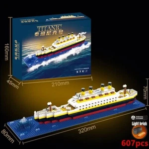 Titanic Building Blocks Set Bricks Ship Boat Cruise Wreck DIY Model Iceberg Gift - Picture 1 of 1