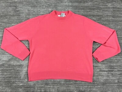 Sag Harbor 毛衣女式特大号粉色针织高领长袖套衫 — 第 1/4 张图片