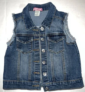 Cutie Fashion Girl’s Denim Jean Vest Sz:S med wash stretch - Picture 1 of 6
