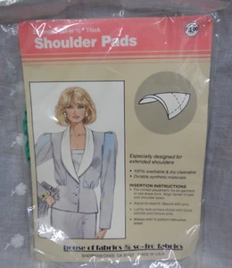 HOUSE OF FABRICS USA ~ Extended Set-In 1/2" Thick Shoulder Pads 0140 - Green - Picture 1 of 3