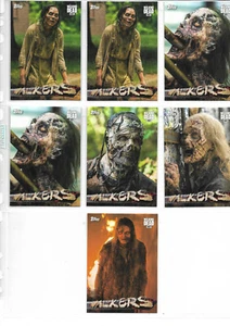 The Walking Dead Temporada 7 - Lote de 7 tarjetas de persecución de caminantes EXCELENTE Topps 2017 - Imagen 1 de 1
