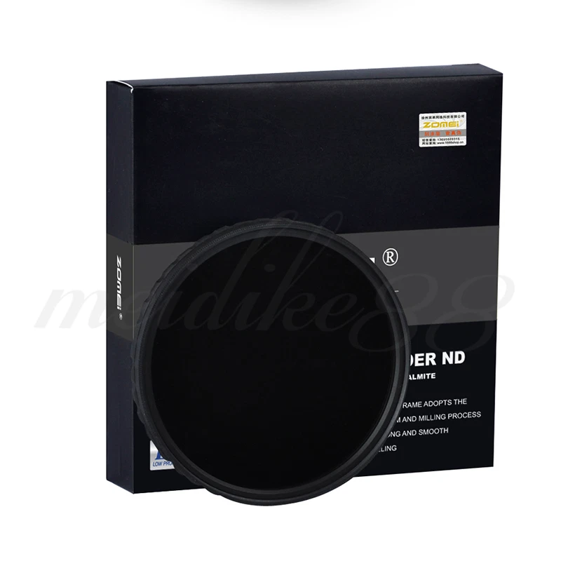 Zomei 72mm HD Ultra Slim Pro ND2-400 Fader Variable Density Neutral ND Filter - Image 1 of 4