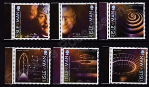 SG 2135-2140 ISLE OF MAN USED CTO STAMP SET 2016 ALBERT EINSTEIN STEPHEN HAWKING - Picture 1 of 1