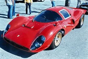 35MM Vintage Photo Slide Ferrari P4 Racing Car 1977 - Picture 1 of 3