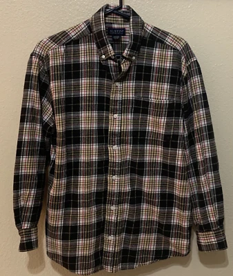 Austin Clothing Co Men’s L Flannel Long Sleeve Button Down Plaid Shirt Pre-Owned - Image 1 of 4