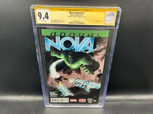 2015 Marvel Comics Nova Annual #1 Signed by Gerry Duggan CGC 9.4 WHITE Pages - Picture 1 of 2