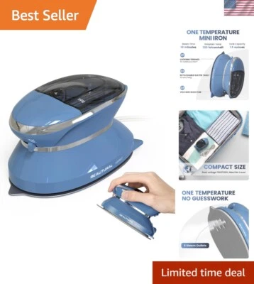 Mini plancha de viaje ligera con suela antiadherente para un planchado eficiente Foto 1 de 4