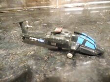 Vtg 1984 GOBOTS Army Helicoptor Metal Transforming Mini Black Toy Action Figure