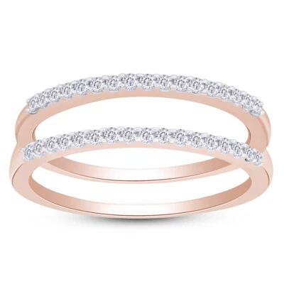 1/4 Ct Diamond Prong Set Solitaire Enhancer Ring Guard 14K Gold - Image 1 of 4