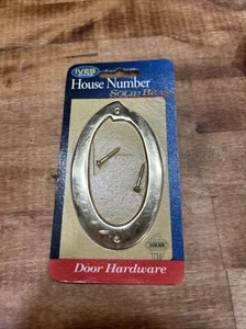 Ives Schlage Brass House Numbers 0 - Picture 1 of 5