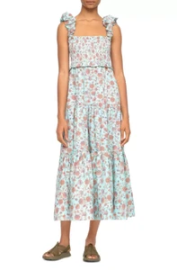 Sea Brita Printed Smocked Dress Multi Size S 2716 - Picture 1 of 1