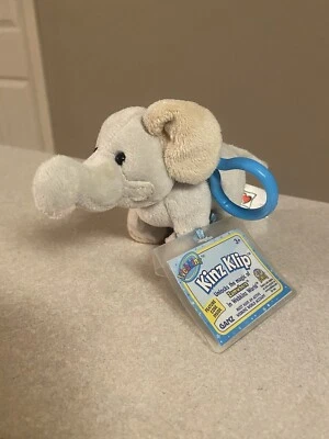 Webkinz Velvety Elephant Kinz Klip - New with Sealed Code - Image 1 of 4