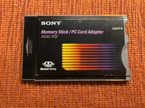 Genuine Sony MSAC-PC2 Memory Stick / PC Card Adaptor for Memory Stick PCMCIA - Picture 1 of 2