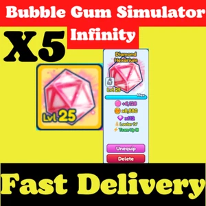 Bubble Gum Simulator Infinity | X5 Shiny Diamond Hexarium | BGSI | CONSEGNA VELOCE - Foto 1 di 1