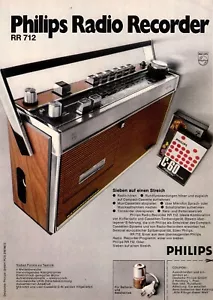 3w21439/ 1972 Old Advertising - Philips Radio Recorder RR 712 - Picture 1 of 1
