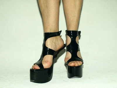 FASHION-STYLE.COM.PL -BOLINGIER-POLAND Pony lack pu 37 38 39 40 41 42 43 44 45 46 47 Bolingier-Poland Platform 8cm