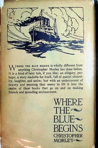 Christopher Morley / Where the Blue Begins Signed 1922 - Imagen 1 de 6