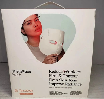 Therabody - TheraFace LED Mask - with Vibration Therapy - White Brand New - Image 1 of 4