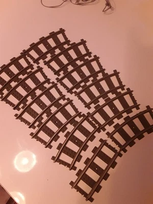 Lego 9v Train Track usado 8 curvas y 1 recta. Foto 1 de 2