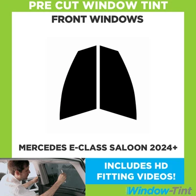 For Mercedes E-Class 4-door Berlina 2024+ Pre Cut Window Tint Front Windows - Image 1 of 4