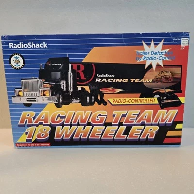 Radio Shack Racing Team 18 Wheeler with Trailer Radio Controled and Original Box - Image 1 of 4