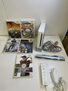 Paquete de Consola Nintendo Wii con 5 Juegos, Mando Wii + Nunchuk Totalmente Funcionando - Imagen 1 de 9