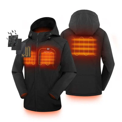 Ororo Womens Black Classic Heated Jacket Kit Xl - Image 1 of 4