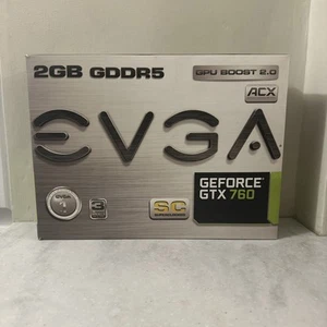 EVGA GTX 760 SC 2GB GDDR5 Graphics Card ACX SLI – NEW in Box – Ships from USA - Picture 1 of 10