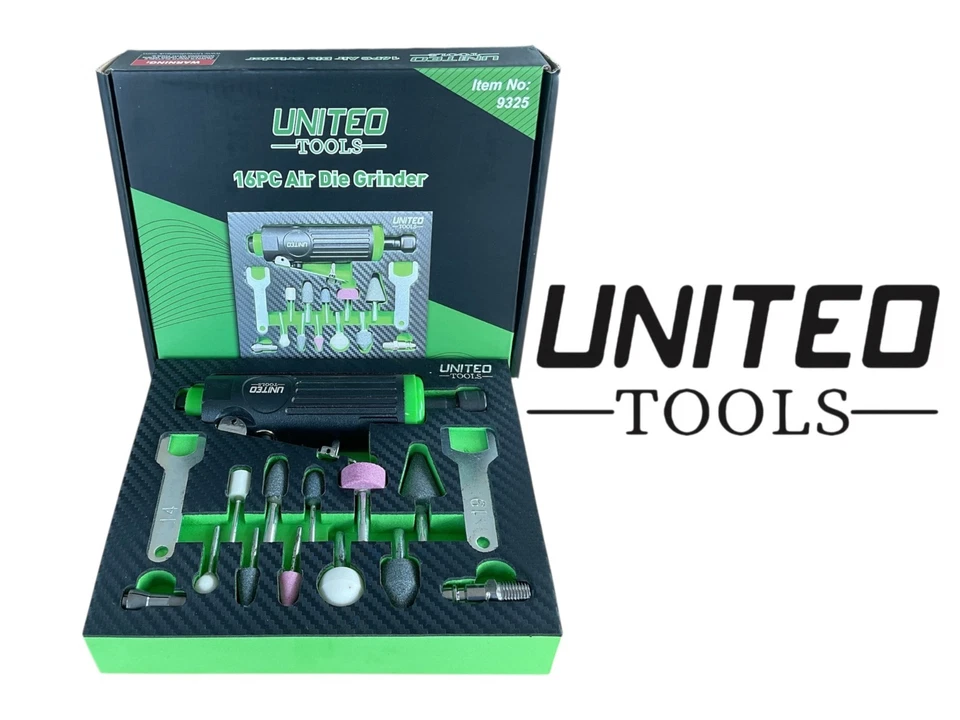 16PC AIR DIE GRINDER SET IN EVA FOAM TRAY - Image 1 of 4