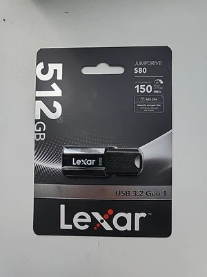Lexar JumpDrive S80 512GB USB 3.2 Gen 1 Flash Drive #LJDS080512G-BNBNU - Image 1 of 2