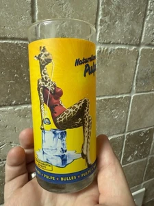 SELTEN Orangina Giraffe Pinup Girl Glas Becher Frankreich seltsam seltsam lustig Werbung Soda - Bild 1 von 5