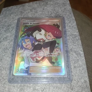 RARE (GERMAN) Jessie & James Trainer Card 68/68 Hidden Fates Holographic - Picture 1 of 3